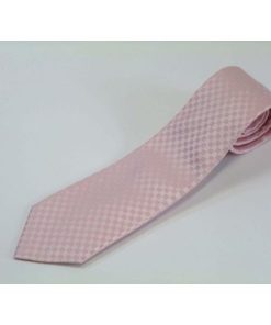 ピンク市松模様ネクタイ/結婚式/IT001