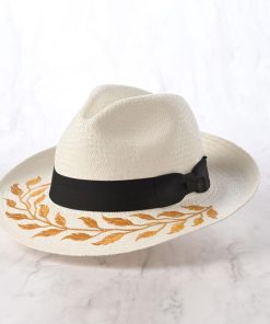 ELOY BERNAL 秋帽子クーポン パナマ帽 パナマハット メンズ 春 夏 帽子 中折れハット 大きいサイズ ELOYBERNAL LEAF(リーフ)