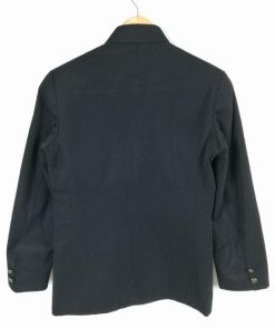 学生服 学ラン  男子 上着 ウール混 詰襟 カシドス 黒 中古 ランクC a3 JJ5330